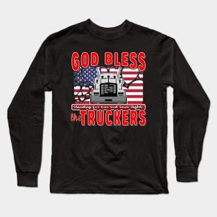 SUPPORT TRUCKERS - USA TRUCKERS FOR FREEDOM CONVOY USA FLAG - FREEDOM CONVOY 2022 Long Sleeve T-Shirt